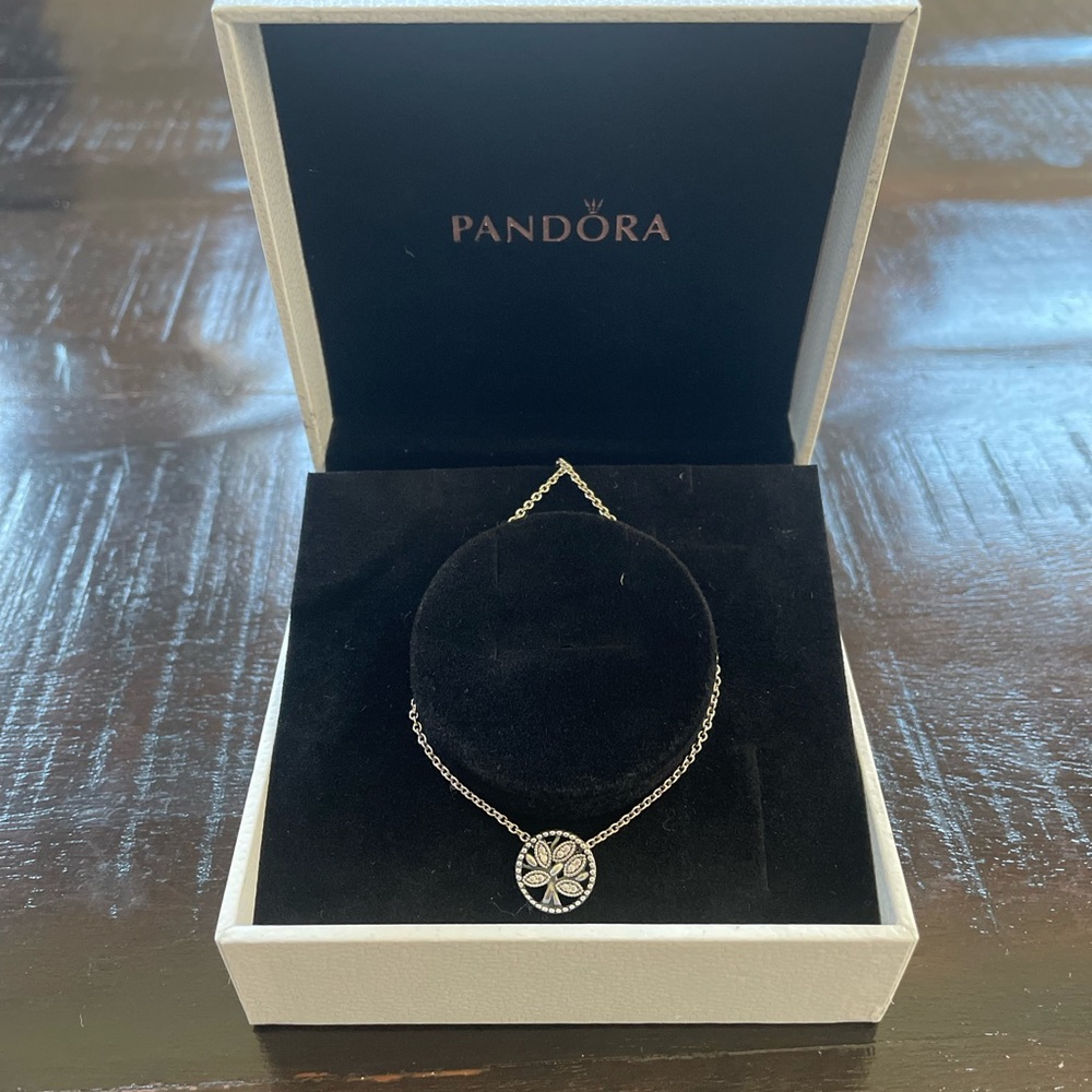 Pandora Sparkling Family Tree Necklace